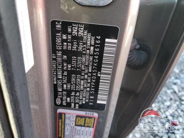 5XYPKDA57KG456164 2019 KIA SORENTO photo no. 13