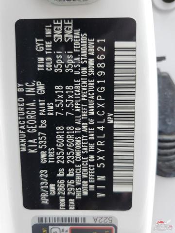 5XYRL4LCXPG198621 2023 KIA SORENTO photo no. 13