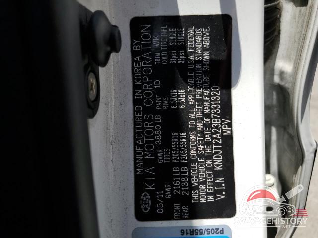 KNDJT2A23B7331320 2011 KIA SOUL photo no. 12
