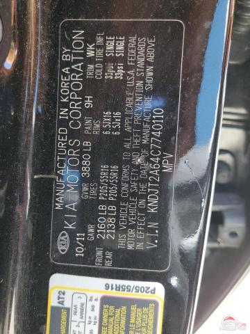 KNDJT2A64C7740110 2012 KIA SOUL photo no. 13