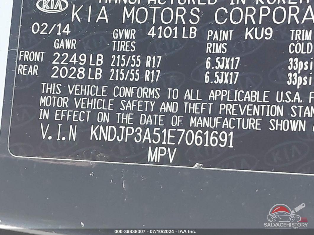 KNDJP3A51E7061691 2014 KIA SOUL photo no. 9