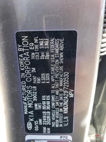 KNDJN2A21F7210530 2015 KIA SOUL photo no. 12