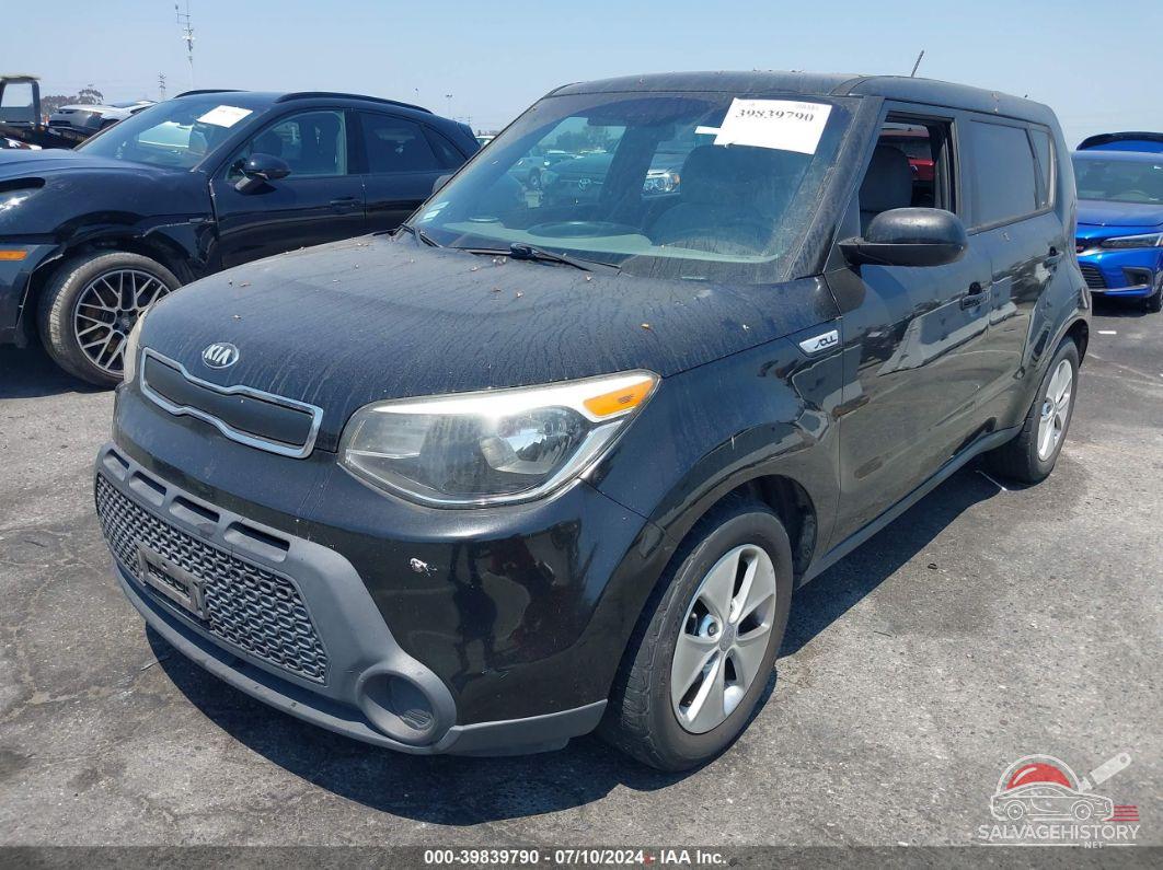 KNDJN2A23F7172640 2015 KIA SOUL photo no. 2