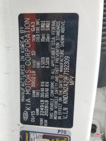 KNDJN2A29F7192309 2015 KIA SOUL photo no. 12