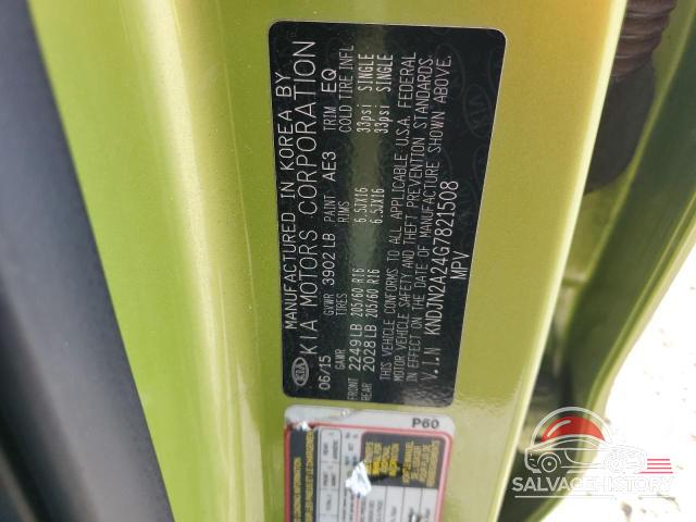 KNDJN2A24G7821508 2016 KIA SOUL photo no. 12