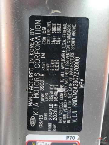 KNDJN2A29G7270900 2016 KIA SOUL photo no. 12