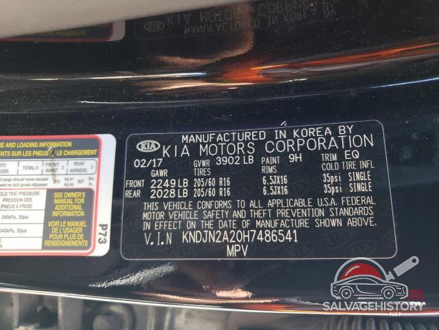 KNDJN2A20H7486541 2017 KIA SOUL photo no. 13
