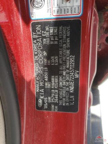 KNDJE723457112952 2005 KIA SPORTAGE photo no. 13