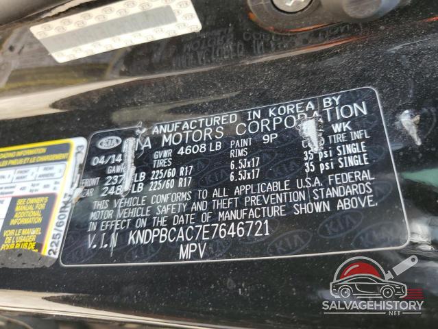 KNDPBCAC7E7646721 2014 KIA SPORTAGE photo no. 12
