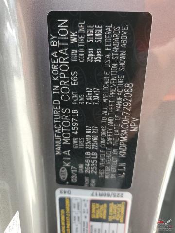 KNDPM3AC0H7292068 2017 KIA SPORTAGE photo no. 13