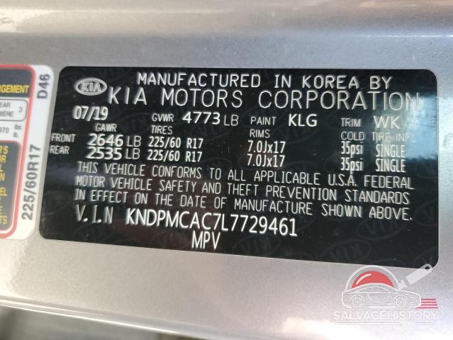 KNDPMCAC7L7729461 2020 KIA SPORTAGE photo no. 13