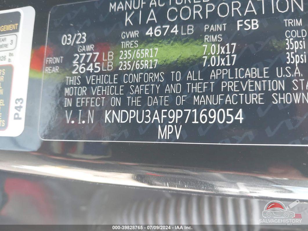 KNDPU3AF9P7169054 2023 KIA SPORTAGE photo no. 9