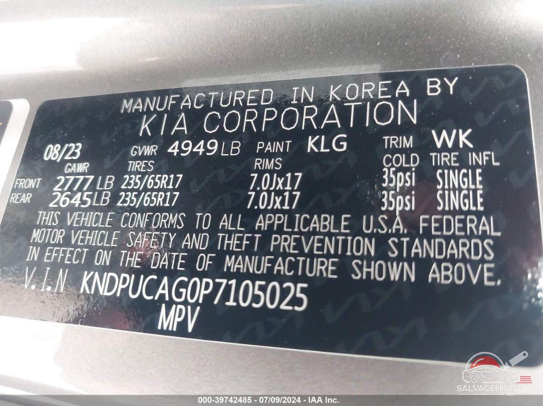 KNDPUCAG0P7105025 2023 KIA SPORTAGE HYBRID photo no. 9