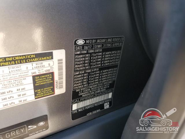 SALRRBBK3HA026467 2017 LAND ROVER DISCOVERY photo no. 12