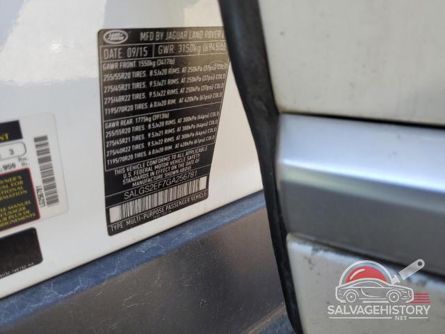 SALGS2EF7GA256781 2016 LAND ROVER RANGEROVER photo no. 12