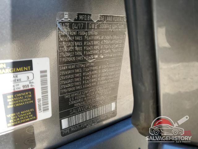 SALWV2FV2HA685160 2017 LAND ROVER RANGEROVER photo no. 13