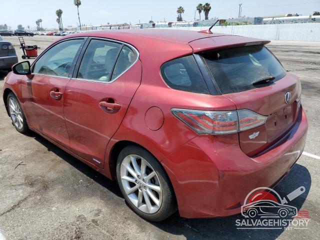JTHKD5BHXB2027449 2011 LEXUS CT 200 photo no. 2