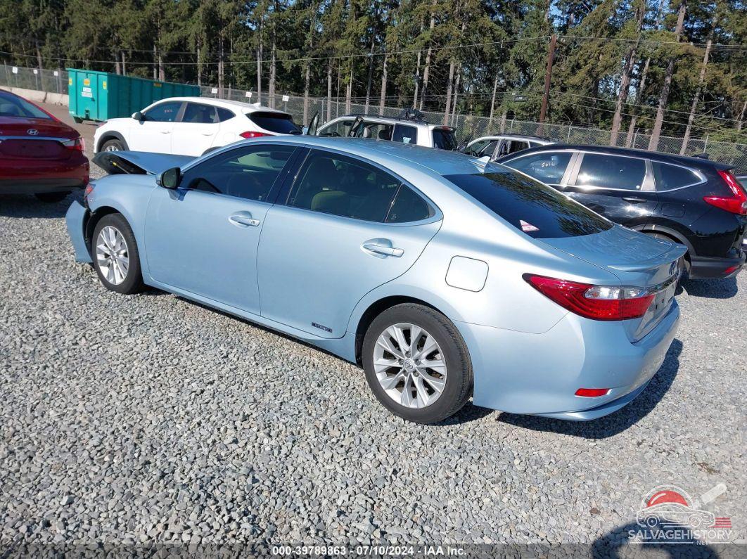 JTHBW1GG7D2031836 2013 LEXUS ES 300H photo no. 3
