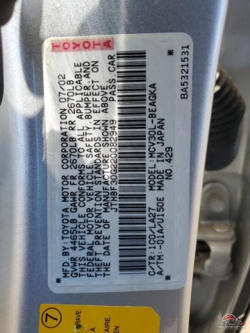 JTHBF30G220082949 2002 LEXUS ES300 photo no. 12