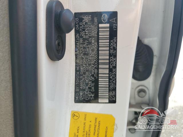 JTHBF30G336009054 2003 LEXUS ES300 photo no. 12