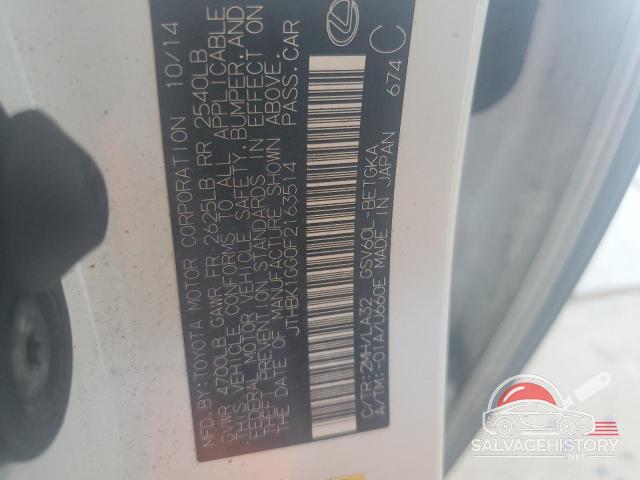 JTHBK1GG0F2163514 2015 LEXUS ES350 photo no. 12