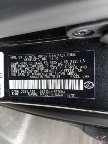58ACZ1B17RU170168 2024 LEXUS ES350 photo no. 12