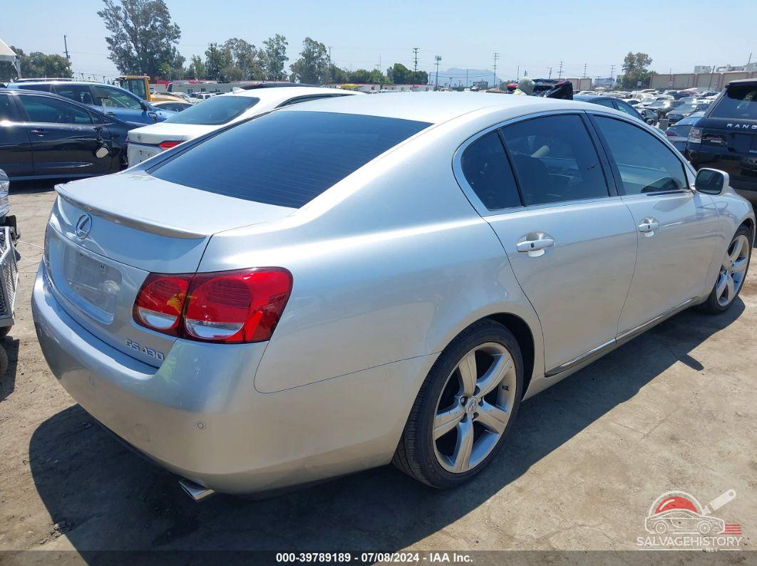 JTHBN96S765001258 2006 LEXUS GS 430 photo no. 4