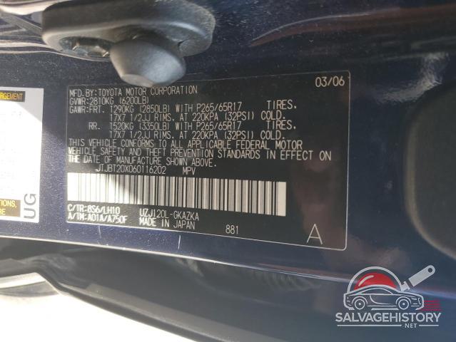 JTJBT20X060116202 2006 LEXUS GX photo no. 14