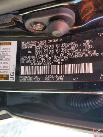 JTJBT20X670135967 2007 LEXUS GX photo no. 12
