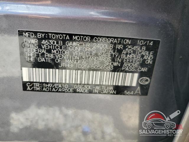 JTHBF1D25F5056583 2015 LEXUS IS photo no. 12