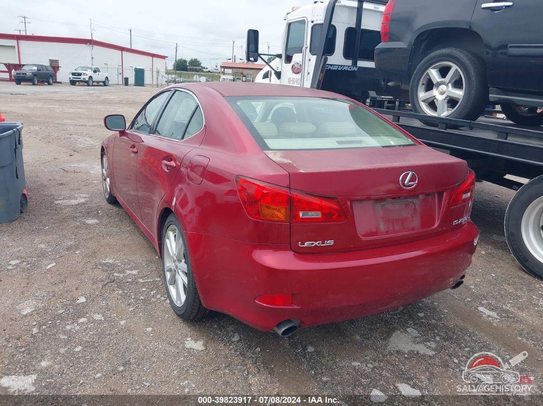 JTHBK262465000388 2006 LEXUS IS 250 photo no. 3