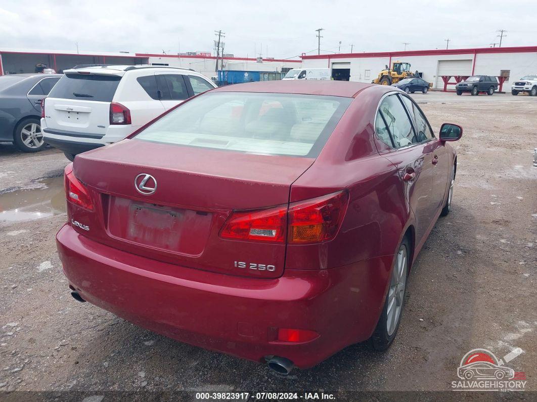 JTHBK262465000388 2006 LEXUS IS 250 photo no. 4