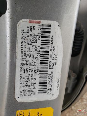 JTHBN30F820069021 2002 LEXUS LS430 photo no. 12