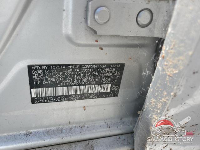 JTHBN36F040159144 2004 LEXUS LS430 photo no. 12