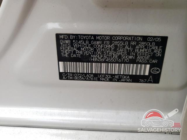 JTHBN36F455016170 2005 LEXUS LS430 photo no. 12