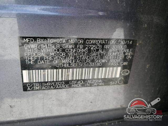 JTHBL5EF5F5133180 2015 LEXUS LS460 photo no. 13