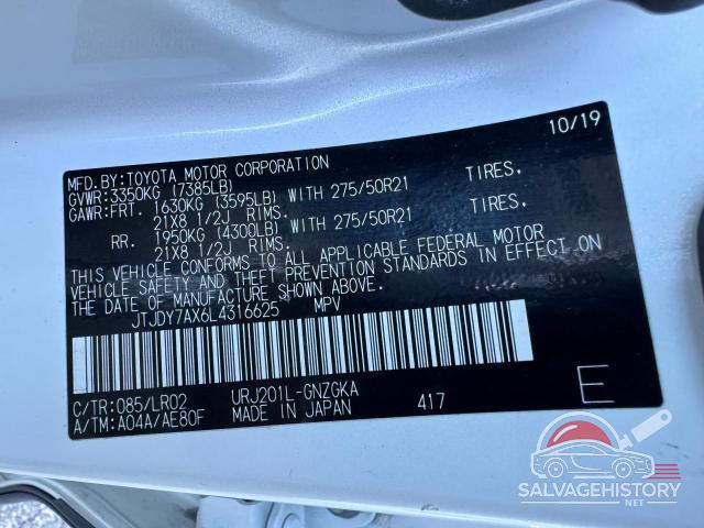 JTJDY7AX6L4316625 2020 LEXUS LX570 photo no. 10