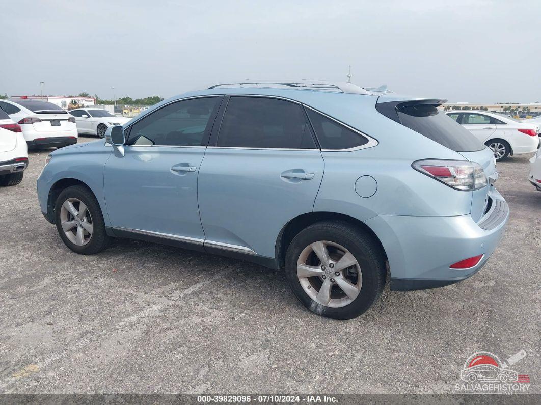 2T2BK1BA3CC142184 2012 LEXUS RX 350 photo no. 3