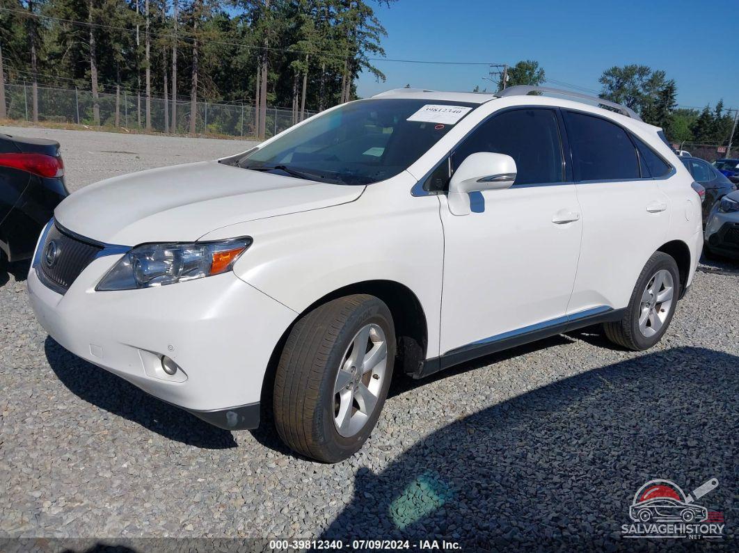 JTJZK1BA7C2412483 2012 LEXUS RX 350 photo no. 2