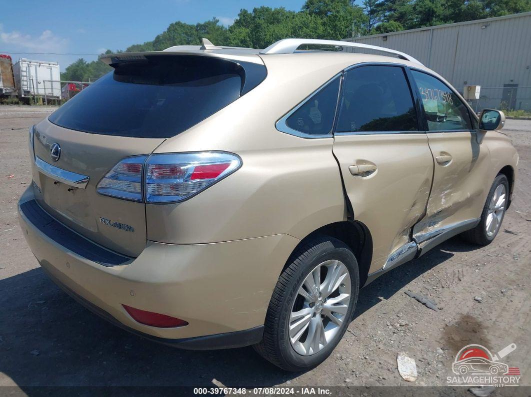 JTJBC1BA6A2006643 2010 LEXUS RX 450H photo no. 4