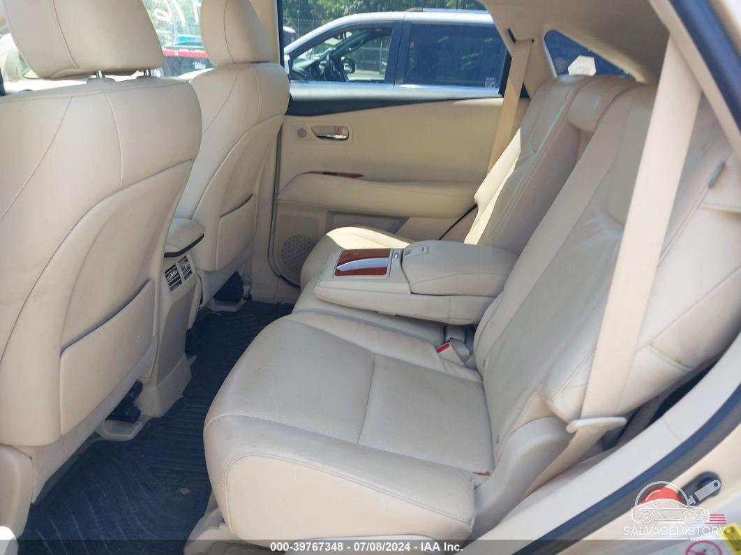 JTJBC1BA6A2006643 2010 LEXUS RX 450H photo no. 8