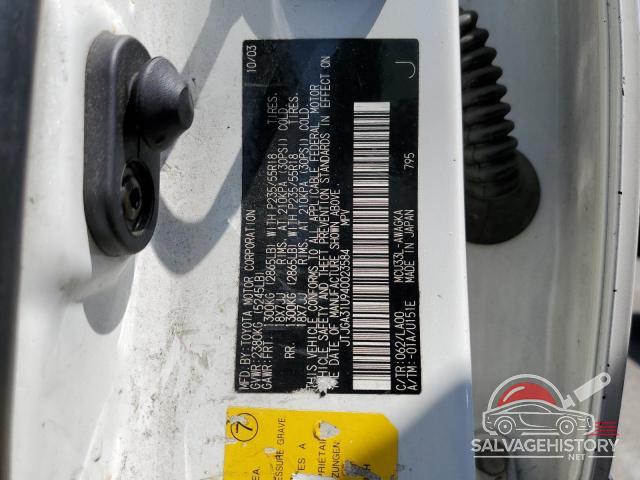 JTJGA31U940023584 2004 LEXUS RX330 photo no. 13