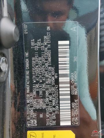 2T2GK31U37C025742 2007 LEXUS RX350 photo no. 13