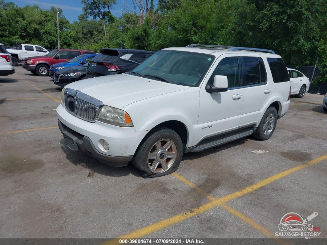 5LMEU88H75ZJ23938 2005 LINCOLN AVIATOR photo no. 2