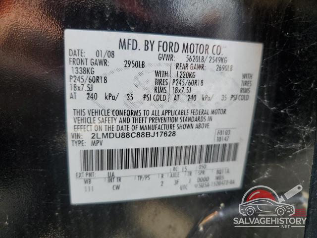 2LMDU88C88BJ17628 2008 LINCOLN MKX photo no. 13
