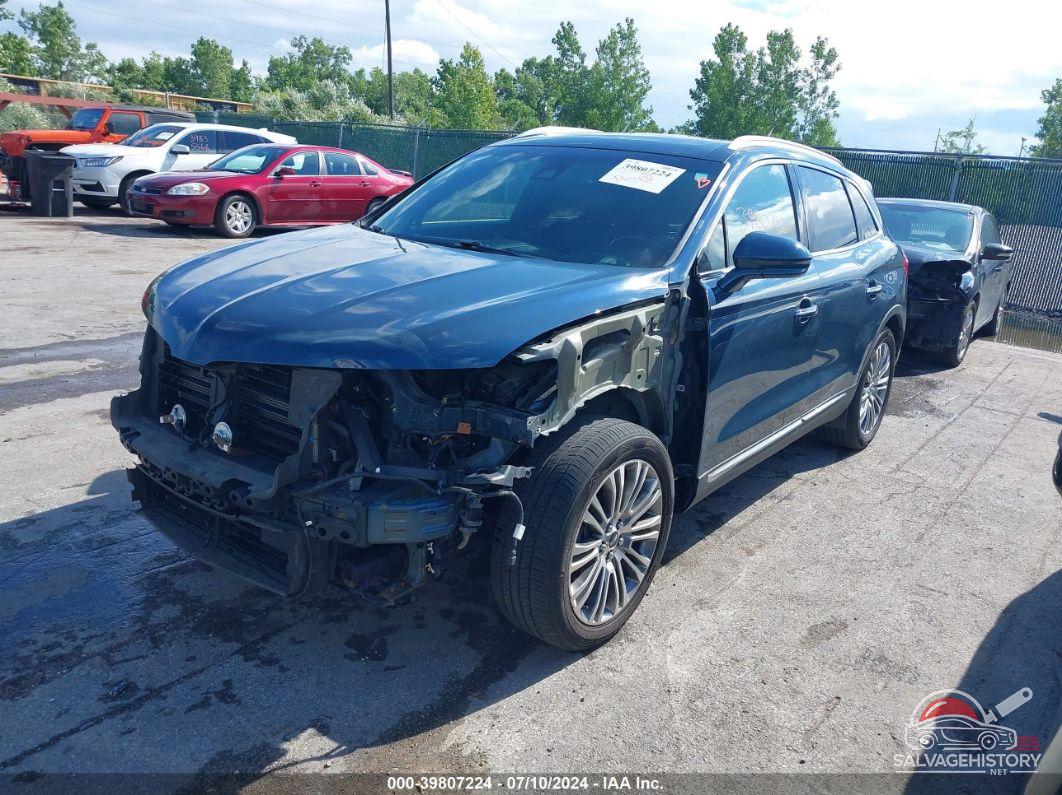 2LMPJ8LRXGBL74483 2016 LINCOLN MKX photo no. 2