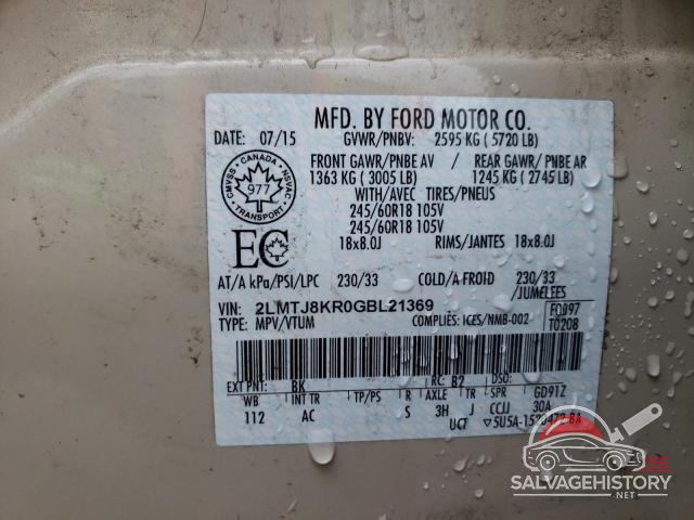 2LMTJ8KR0GBL21369 2016 LINCOLN MKX photo no. 13