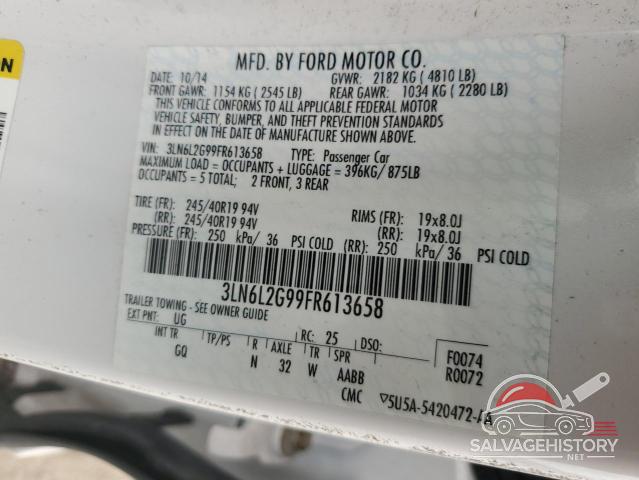3LN6L2G99FR613658 2015 LINCOLN MKZ photo no. 12