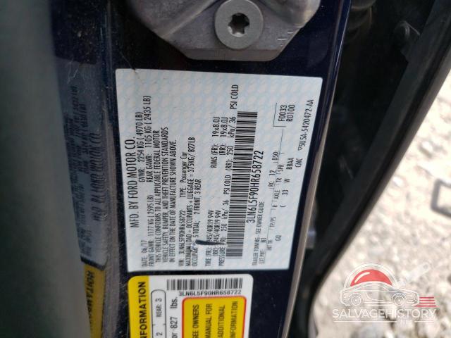 3LN6L5F90HR658722 2017 LINCOLN MKZ photo no. 12