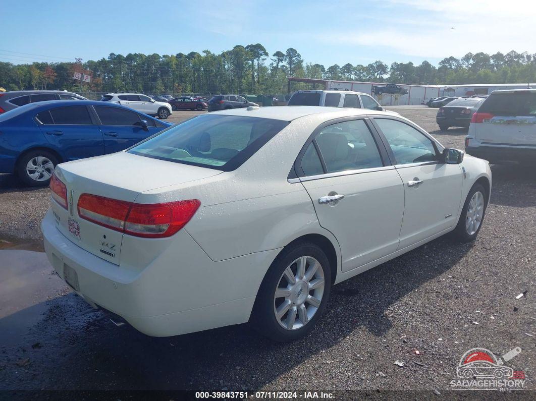3LNDL2L32CR834264 2012 LINCOLN MKZ HYBRID photo no. 4